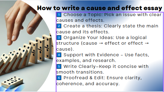 cause and effect essay 
